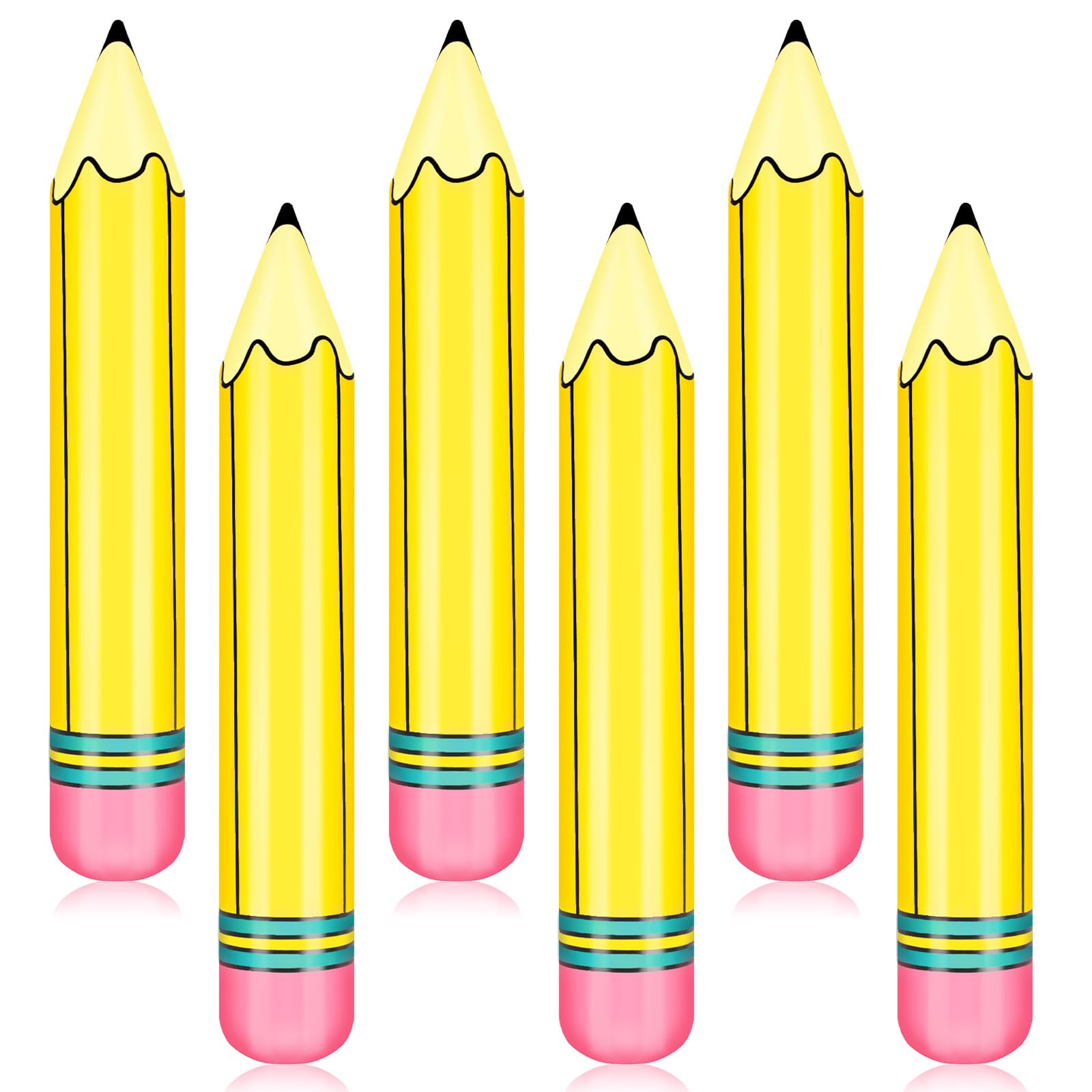 Photo 1 of 27 Inch Giant Large Inflatable Pencil Back to School Graduation Decor Hanging Inflatable Pencil Classroom Decoration for Back to School Classroom Garden Room Birthday Party Decorations