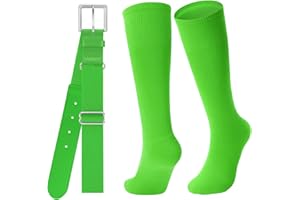 Baseball Socks and Belt for Youth Adult Softball Socks Combo Elastic Waist Belt for Men Kids Boys Girls Women JASGOOD