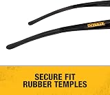 DeWalt DPG100-9D EU Safety Glasses Lightweight Frame Rubber Nose Pads view 5