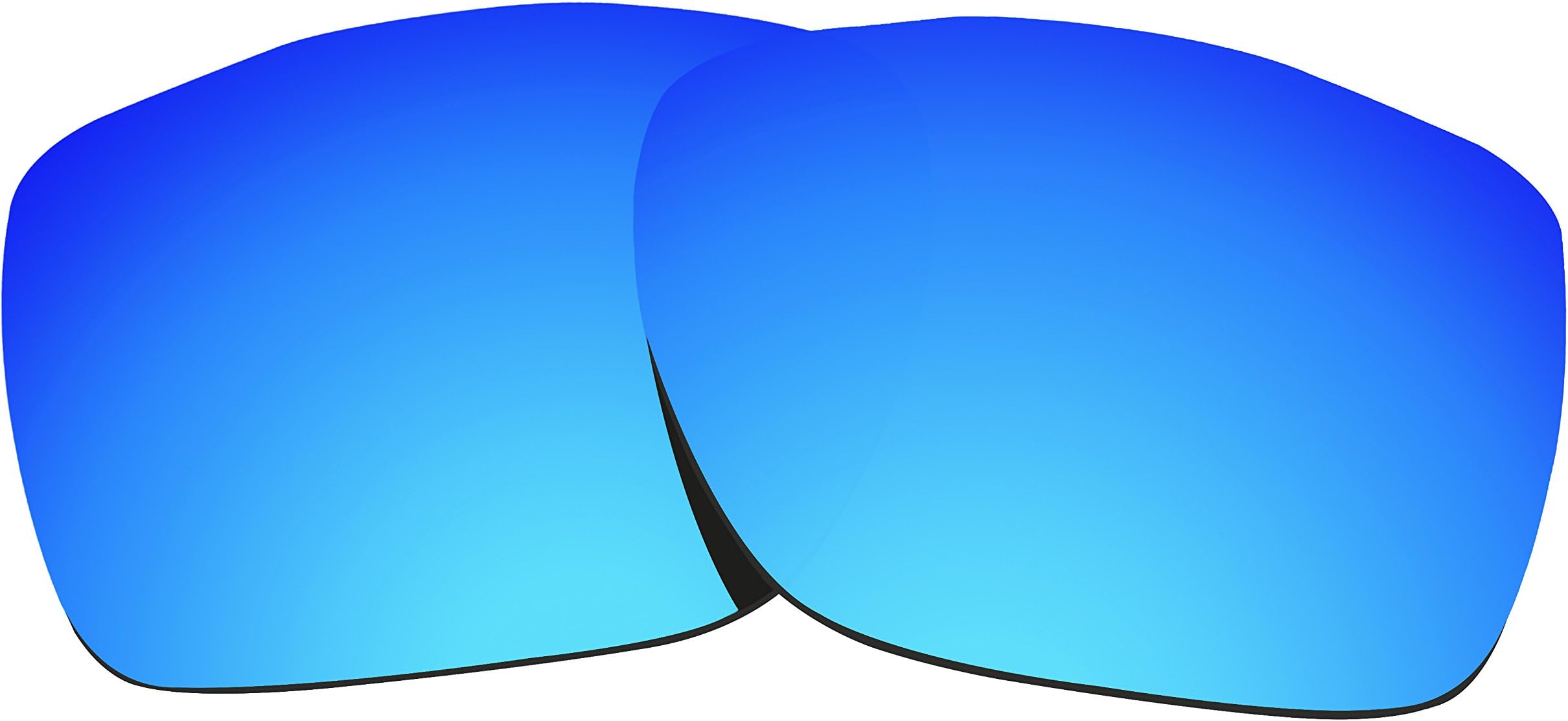 COLOR STAY LENSES 2.0mm Thickness Polarized Replacement Lenses for Oakley TwoFace XL 009350 Black