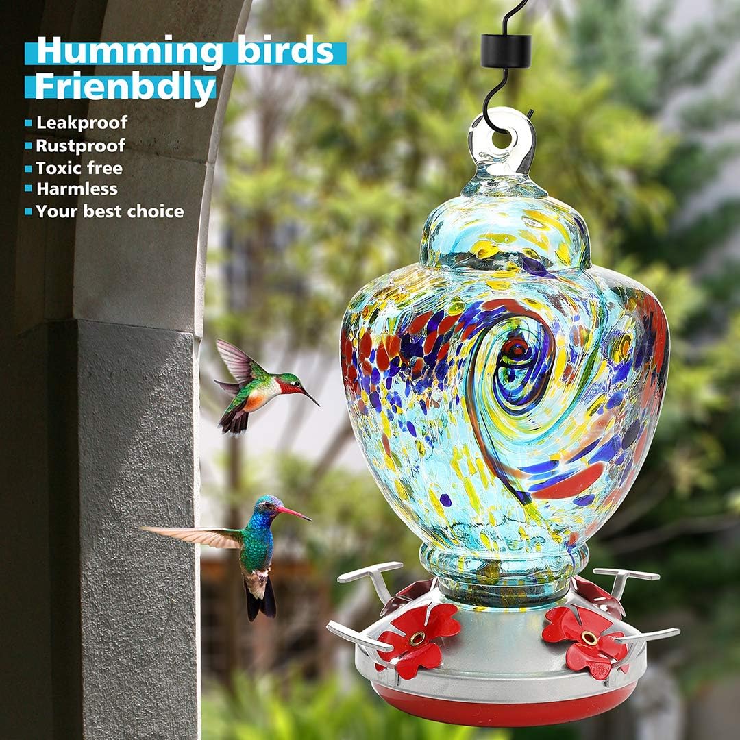 Glass Bird Feeders Easy to Clean&Filling,Brand Bird Feeder Best with