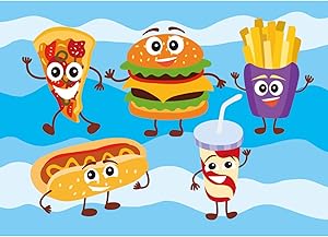 Toreta Jigsaw Puzzles for Kids Ages 4-8,24pc Food Floor Puzzles for Kids Ages 3-5, Learning Educational Toddler Puzzle Games Toys Kids Puzzles for Boys and Girls