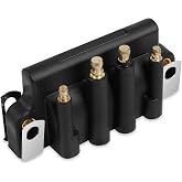 583740 0583740 Ignition Coil Pack Dual Plug Wire Compatible with 1987-2001 Johnson &amp; Evinrude Engines 2hp - 175hp, Replaces 583298 879614 18-5170 183-3740
