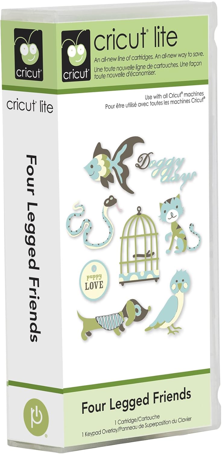 Amazon Com Cricut Lite Cartridge Four Legged Friends