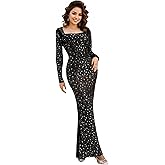 Figdaw Rhinestone Embellished Formal Gowns and Evening Dresses for Women 2025