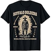 Buffalo Soldiers, African American Buffalo Black Culture USA T-Shirt