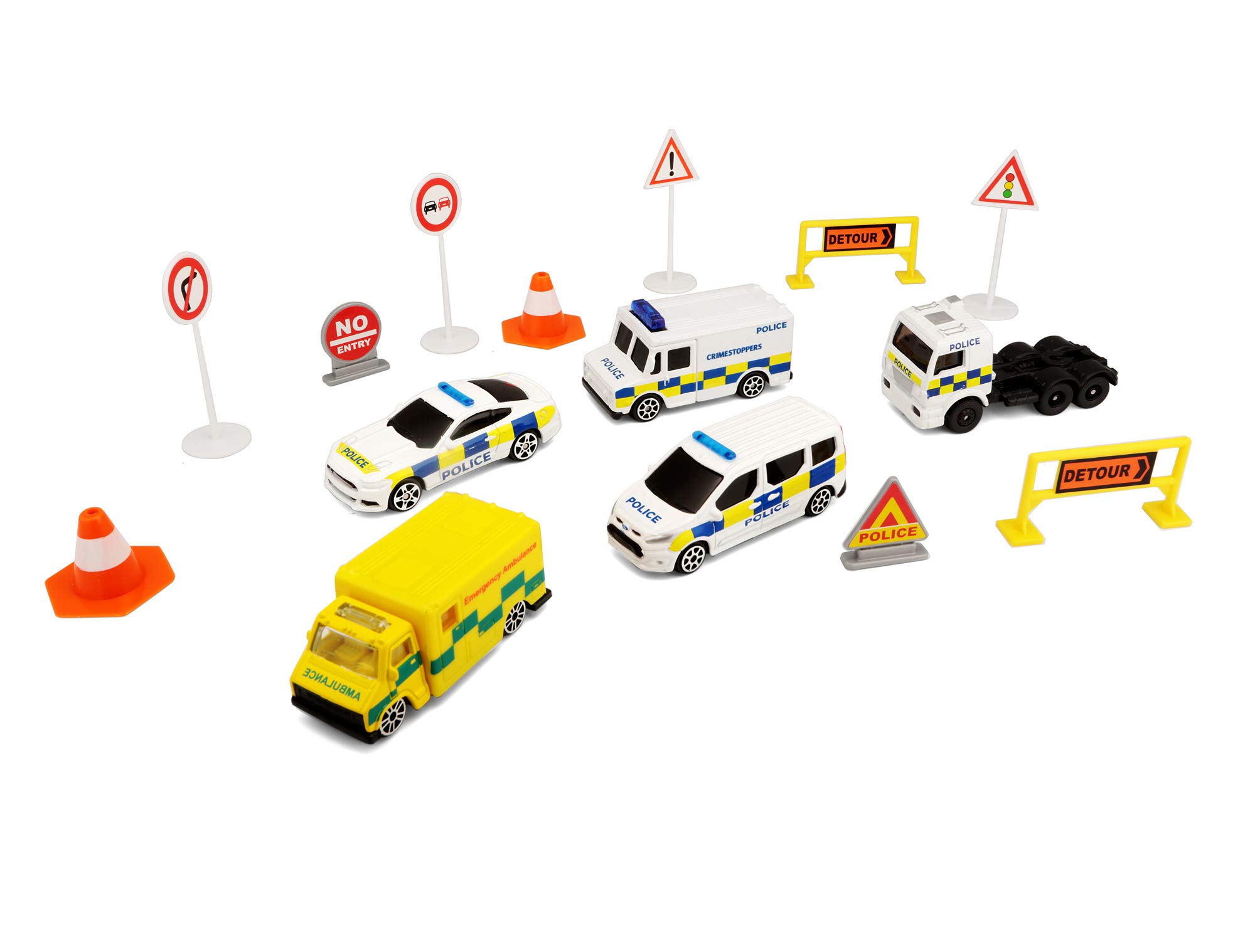 Maisto FRESH METAL EMERGENCY FORCE Playset with Die-cast Vehicles, Multiple Colours