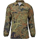Militar Men's Windshirt TacGear Anorak Lightweight German Army Flecktarn camo Ripstop