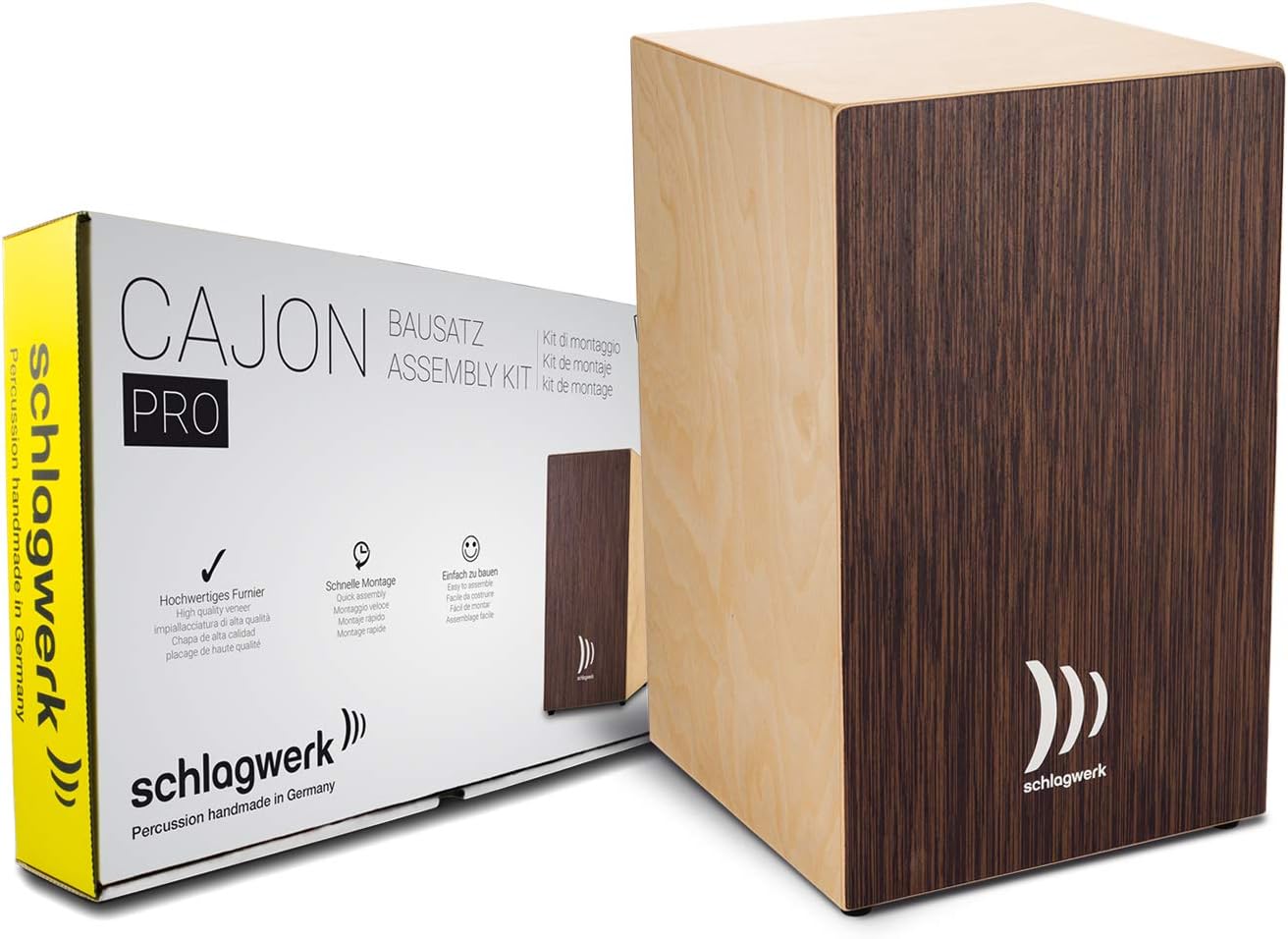 Schlagwerk CBA3SW Cajon - Quick Assembly - Pro Wenge - Large, brown