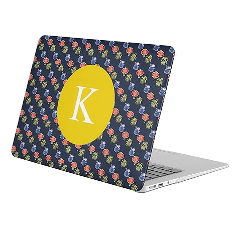 Amazoncom K Initial Name Monogram Full Body Hard Case