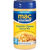Mac Yourself | Delicious Cheddar Cheese Sauce Mix | Perfect Cheese Powder for Macaroni, Nachos, Veggies and More | 9.3 oz