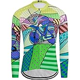 WXYHEZX Cycling Jersey Men Winter Thermal Fleece Cold Weather Warm Long Sleeve Road Biking Cycling Jacket with 3 Rear Pockets