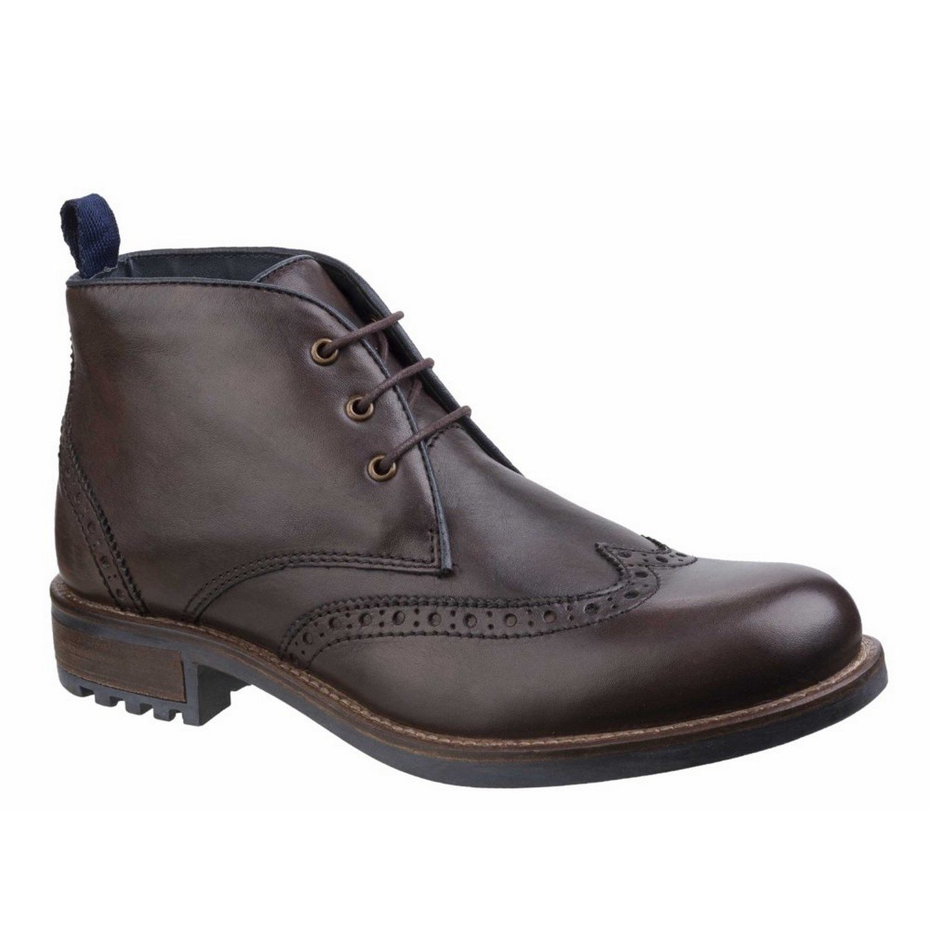 mens brown leather chukka boots uk