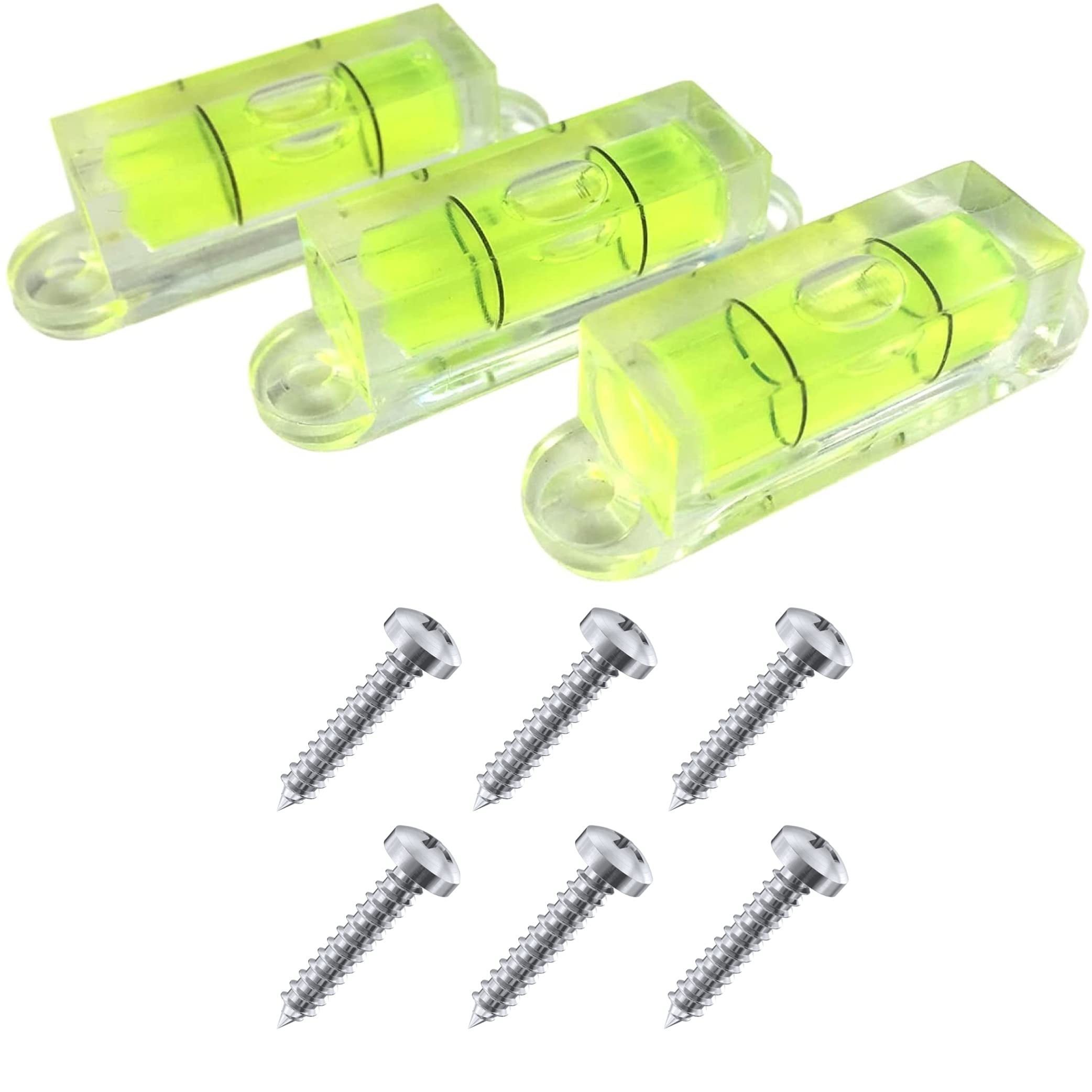 Taskar Mini Bubble Spirit Level Screw On x 3 Square 28mm