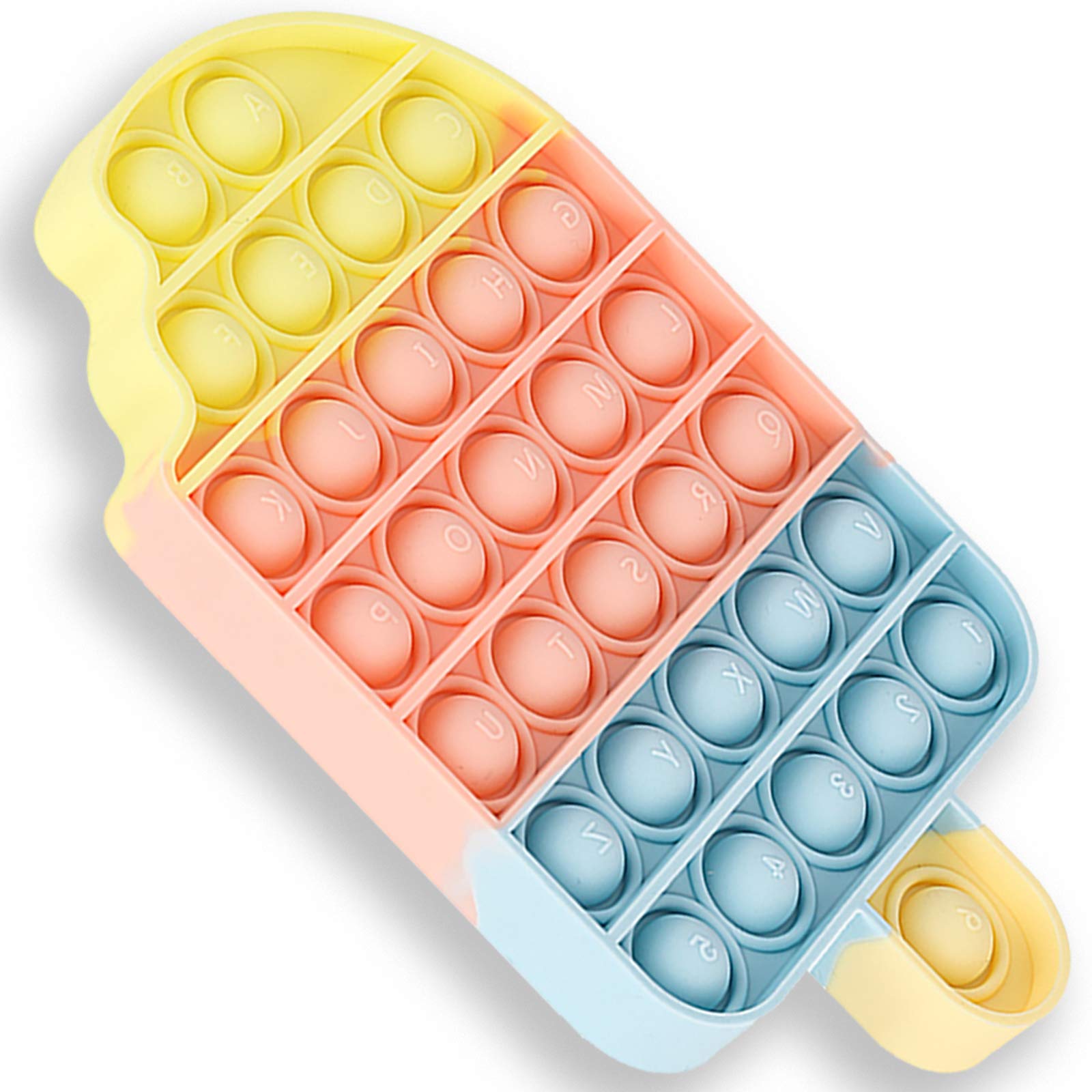 livingcoral Fidget Toys, Pop Bubble Fidget Sensory Toy, Push Fidget Toy for Kids, Silicone Stress Toys (Ice Cream)…