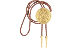 GelConnie Floral Bolo Tie for Men Womens Bolo Tie Necklace Native American Black Men's Bolo Ties Western Cowboy Bolero Ties