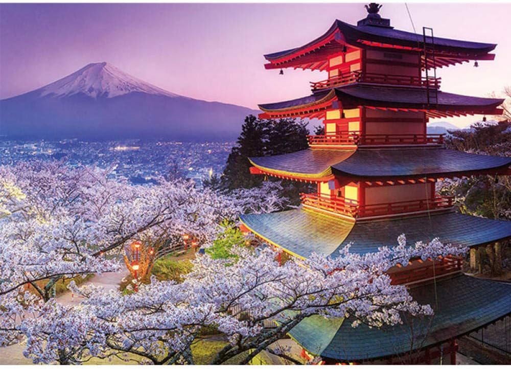 Bmstjk 2000 Pieces Jigsaw puzzles, Educa Japan Mt. Fuji, excellent paintings puzzles, for adults and kids presents