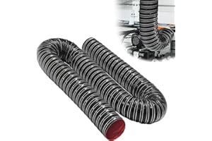 ZYXQQJ Flexible Vent Pipe Black Silicone Air Duct Hose 2" 3" 4" 5" 6" 8" 10" High-Temp Brake Exhaust Hose for Car Garage Drye