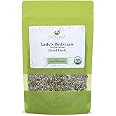 Biokoma Organic Lady's Bedstraw Dried Herb 50g (1.76oz) In Resealable Moisture Proof Pouch, USDA Certified Organic - Herbal Tea, No Additives, No Preservatives, No GMO, Kosher