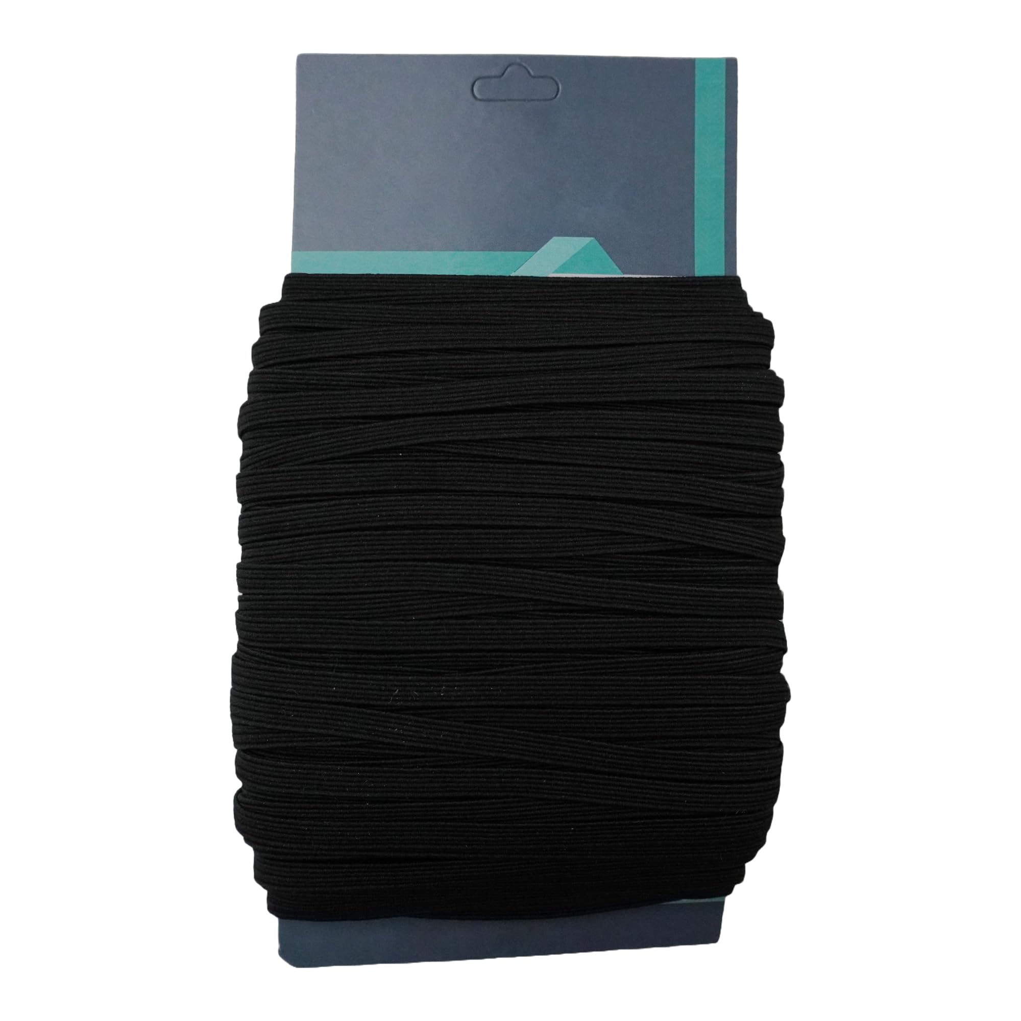 Weddecor Sewing Elastic Cord, Elastic String Thread for Making Bracelets, Clothing, Knitting, DIY Projects, Jewelry Making, Waistband, Necklaces (5mm Black, 5 Metres)