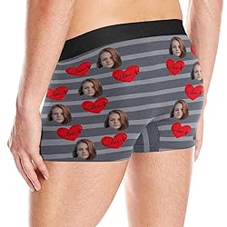 Custom Funny Face Boxer, I Licked You So It's Mine