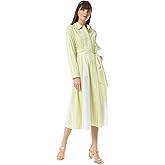 DEE OCLEPPO Womens Ava Pleated Button Front Shirt Dress Standard