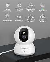 blurams Pet Camera 2K 360° Indoor Dog Baby Monitor Color Night Vision 2-Way Talk view 2