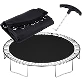 NONMON Trampoline Replacement Mat Fit 12ft 14ft 15ft Round Trampoline Frame | Using Trampoline Mat, Replacement Jumping Mat with V-Hooks, UV-Resistant, with Spring Hook(Not Include Spring)