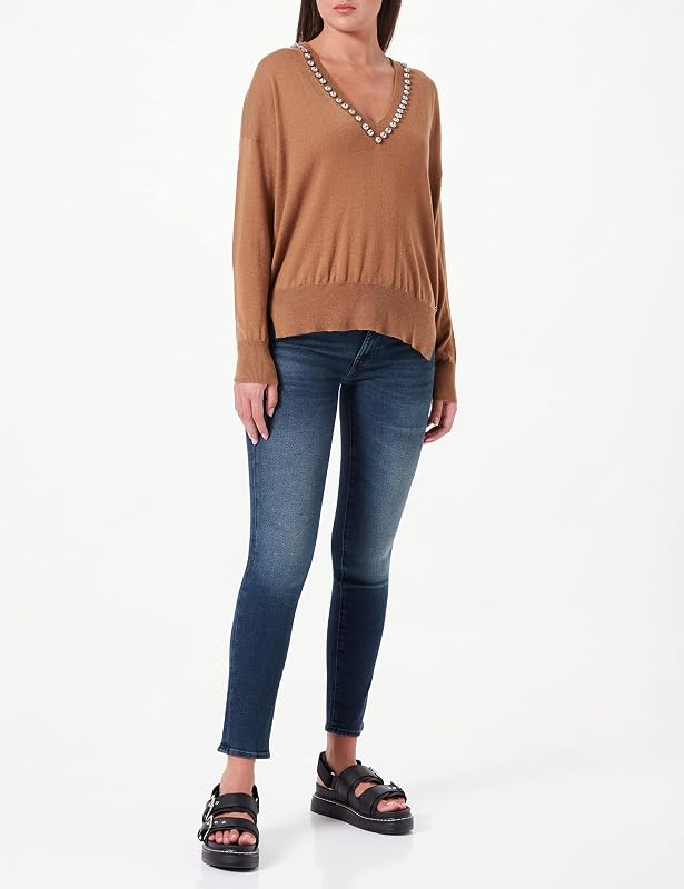 Dk1460 Maglione, 989 Marrone, S Donna