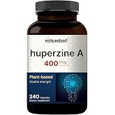 NatureBell Huperzine A 400mcg, 240 Capsules | Brain, Focus &amp; Memory Support*, Plant-Based Nootropic Supplement, Non-GMO &amp; Gluten-Free