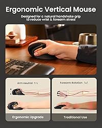 ProtoArc Ergonomic Mouse, EM11 NL Bluetooth