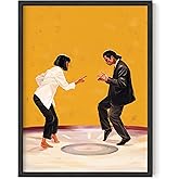 HAUS AND HUES Movie Scene Poster - Retro Room Decor, Movie Wall Art for Room Aesthetic, 90s Vintage Wall Decor, Aesthetic College Dorm Dancing Wall Art (Black Framed, 12x16)