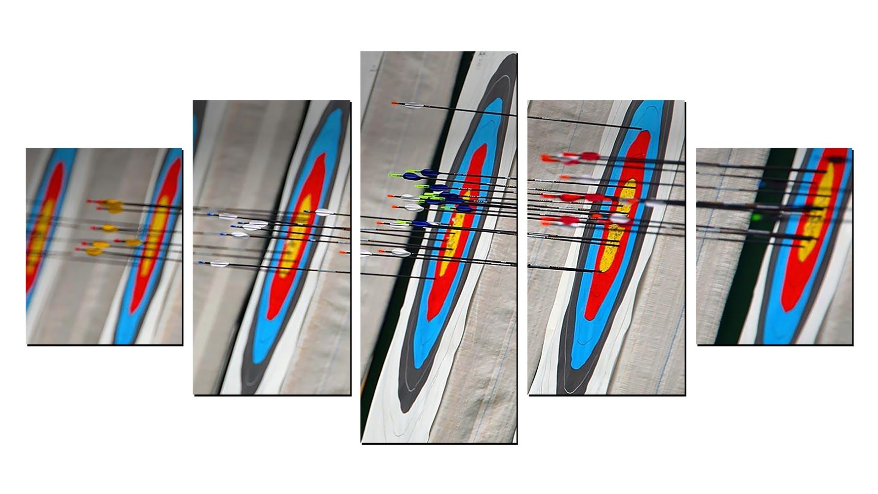 Archery Archer Bow Hunting Gifts Arrow 5 Pieces Canvas Print Oil Painting Wall Decor Wall Art Without Frame Unframed 103 Buy Online In United Arab Emirates At Desertcart Productid 47720337