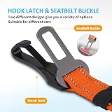 IOKHEIRA Dog Seat Belt Car Harness ISOFIX LATCH Safety Orange view 2