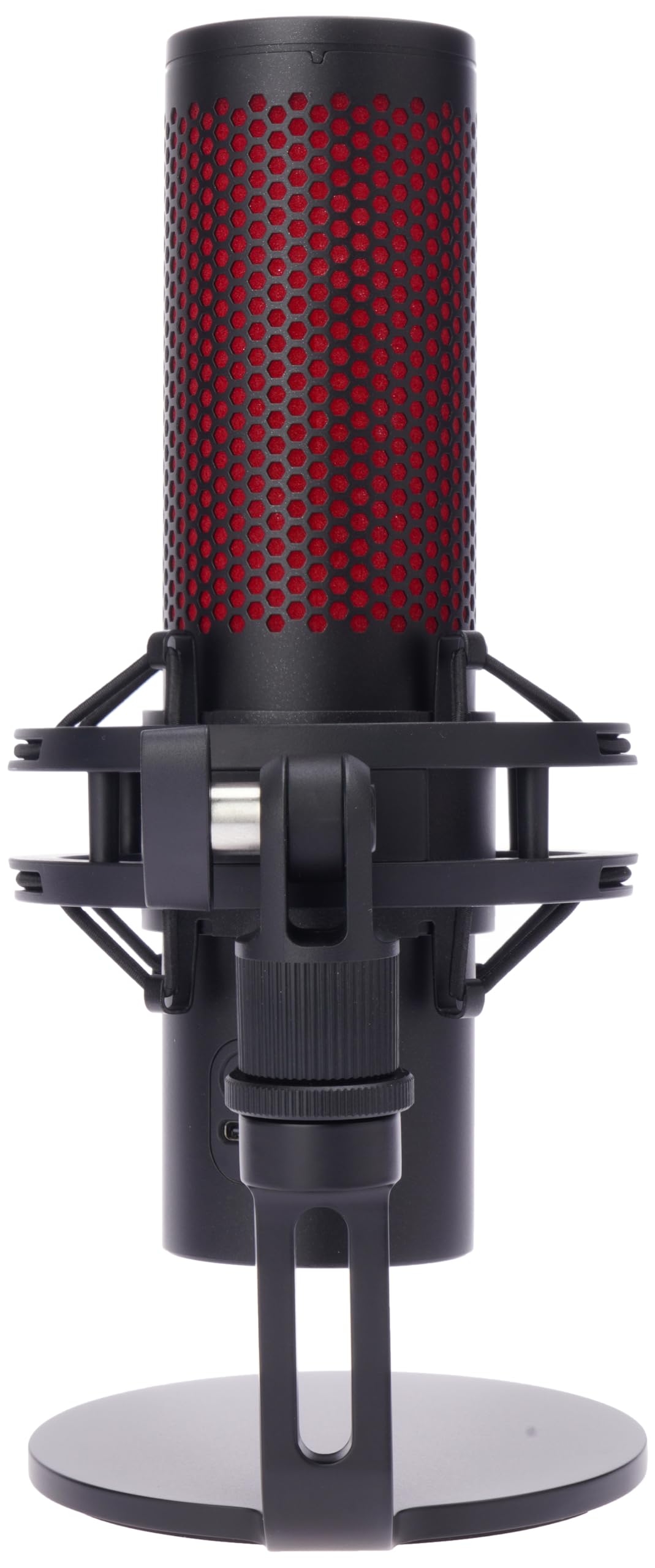 HyperX QuadCast 2 – USB Mikrofon für Gaming, Streaming und Podcasting, mit On-Board-Steuerung, LED-Beleuchtung, abnehmbare Schockhalterung, PC, Mac, PS5, PS4, USB-C - Schwarz 3