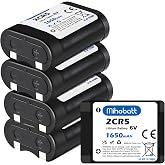 Mihobatt 5-Pack 2CR5 Battery, 6V 1650mAh Lithium Replacement | with PTC Protection, for 2CR5M 5032LC DL245 EL2CR5 KL2CR5 RL2CR5