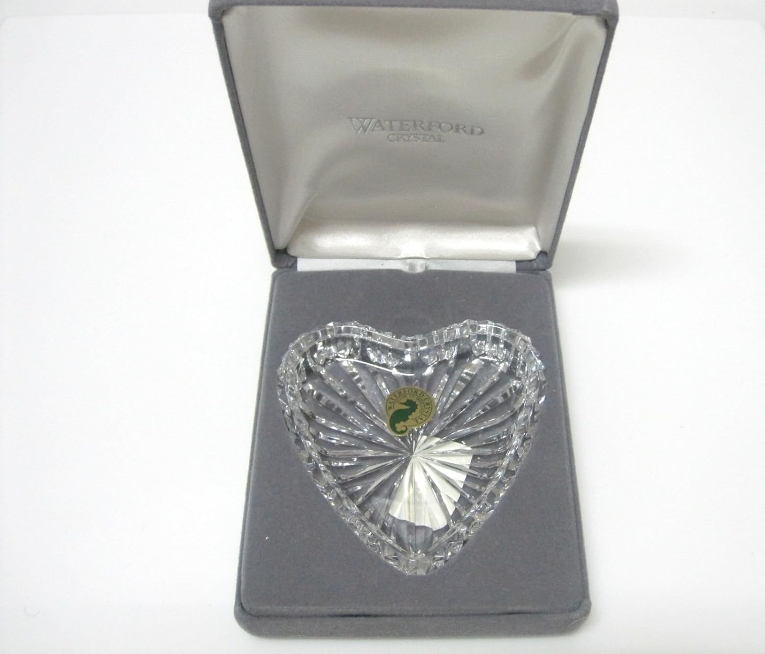 Waterford Crystal Heart Shaped Trinket/Jewelry Tray & Waterford Crystal