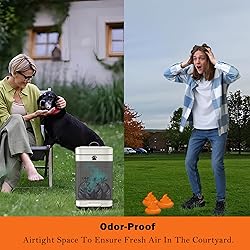 Kopuncare Dog Poop Trash Can Outside, 5L/1.3Gal
