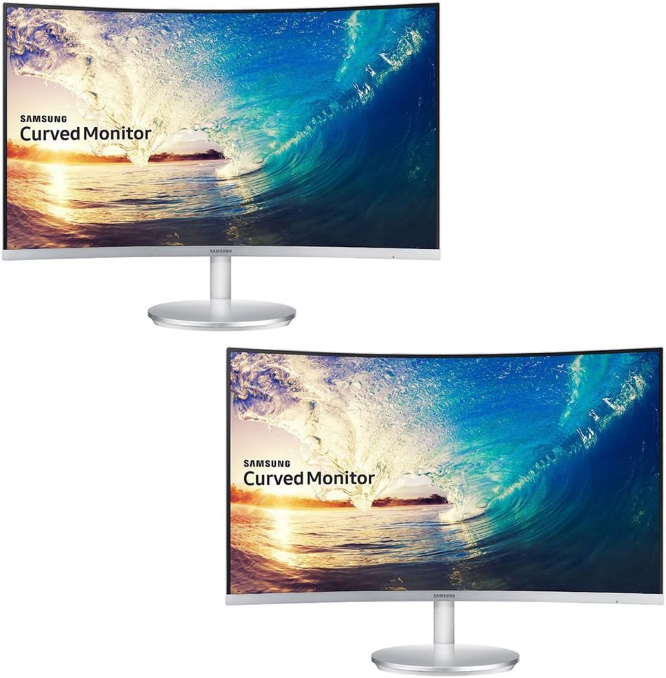 Samsung CF591 Series 27" LED Curved Dual Monitor (C27F591FDN) Amazon