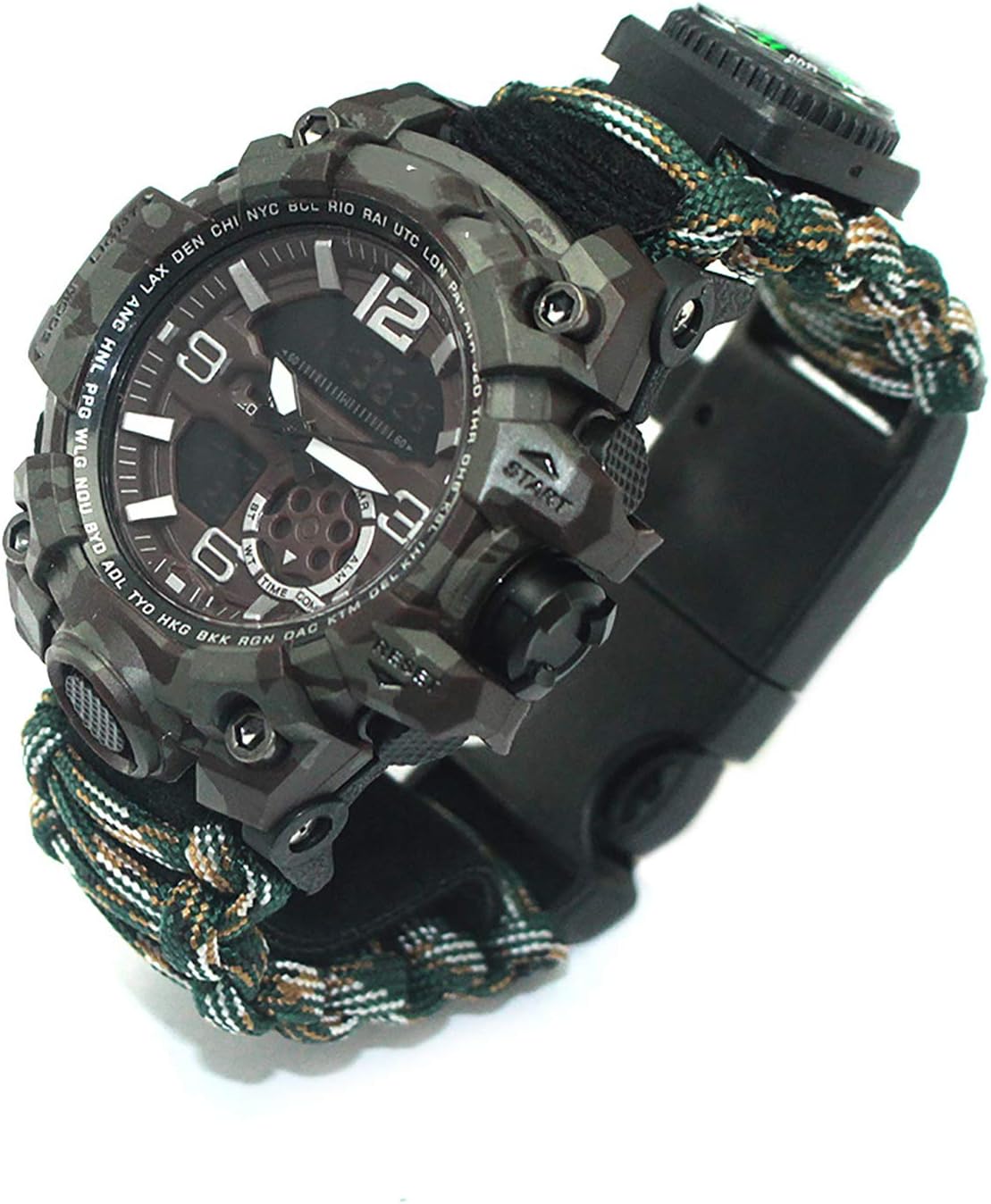 Survival Wristwatch, Digital Watch Outdoor Sports Amazon.co.uk