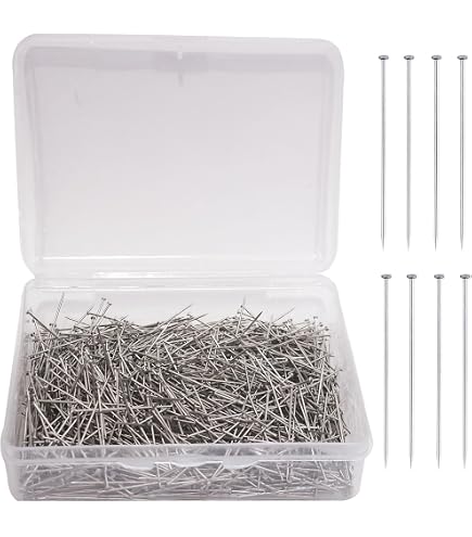 Dritz Satin Pins - 400 Count Nickel-Plated Steel Straight Pins, Size 17 (1-1/16") For Medium & Satin Fabrics - View #8