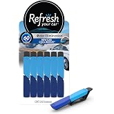 Refresh Your Car Air Freshener Vent Sticks, New Car / Cool Breeze Scent, 6 Pack, Dual Scent Car Vent Sticks