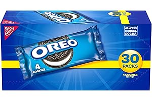 OREO Chocolate Sandwich Cookies, 30 Snack Packs (4 Cookies Per Pack)