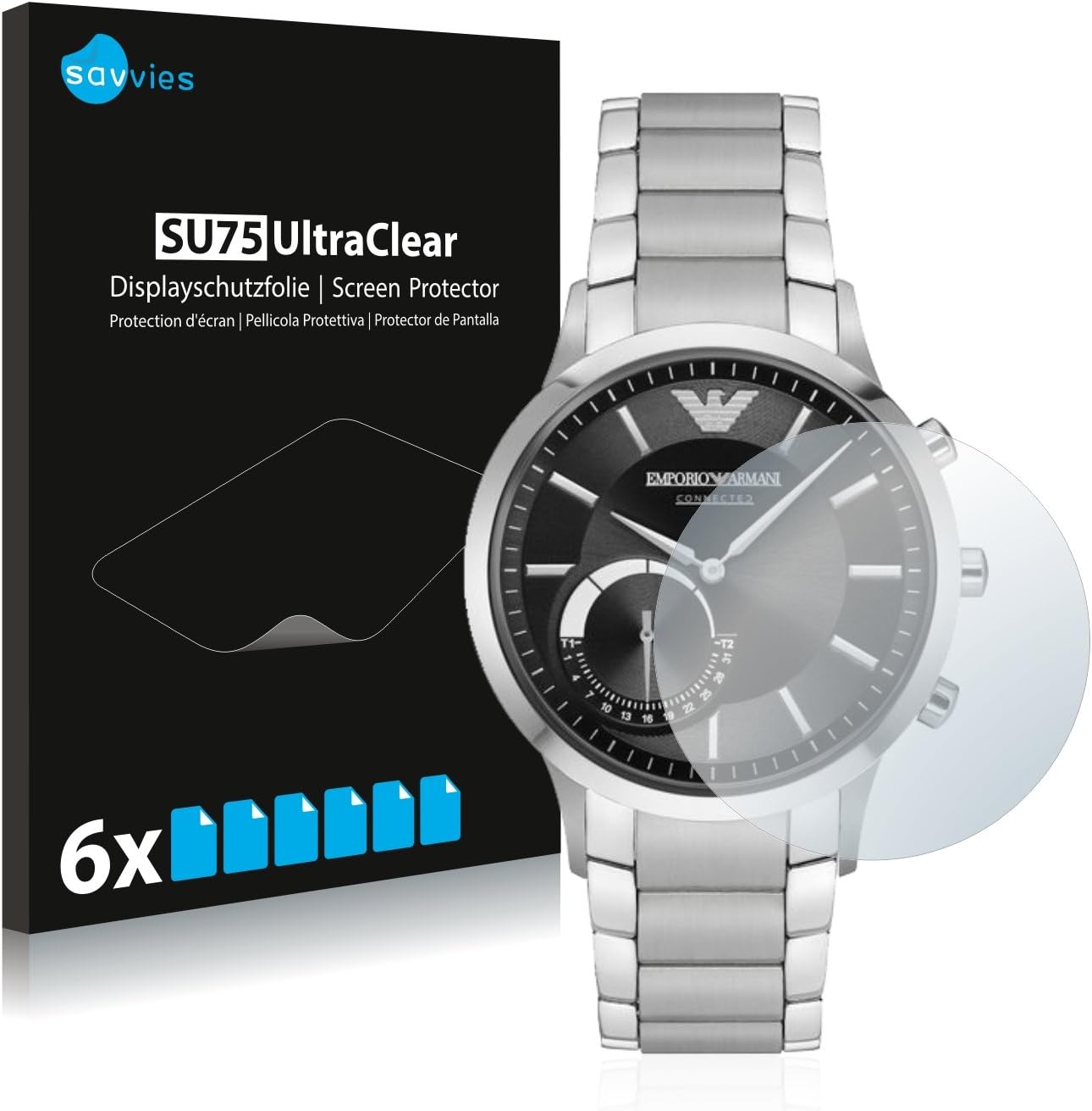 savvies Protector Pantalla Compatible con Emporio Armani Connected ...
