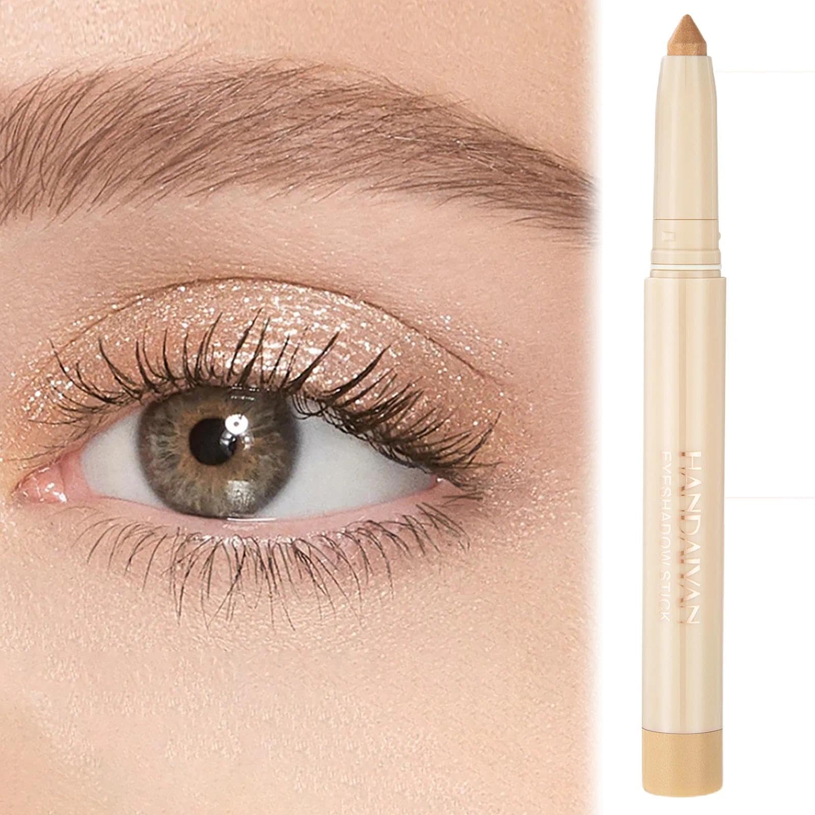 Aczyqws Shadow Stick, Longwear, Smudge Proof Metallic Eyeshadow, Perfect Pearl, 0.056 Oz 1.6g