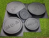 BETONEX 5 pcs DIY Concrete Weight Plates Mold Set