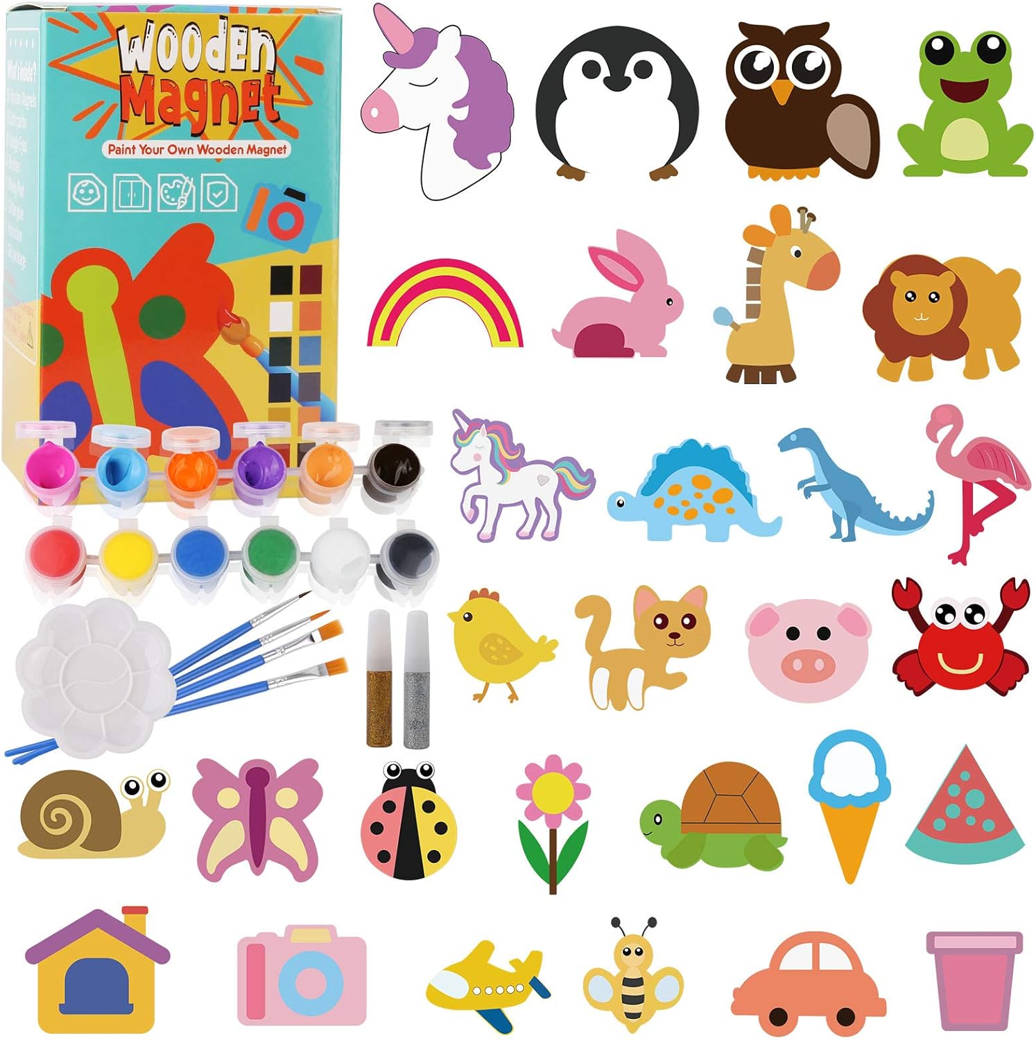 Bukm Paint Your Own Wooden Magnet 