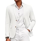 COOFANDY Mens Casual Cotton Linen Blazer Lightweight Linen Sport Coat Two Button Suit Jacket