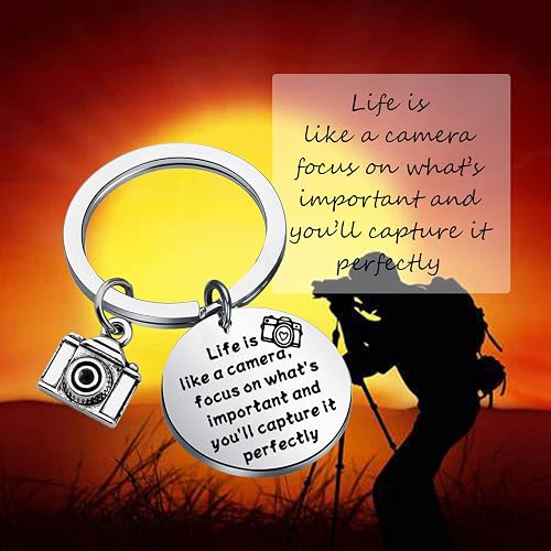 FUSTMW Camera Keychain - Photographer Gift | Jewelry Charm For Camera Lovers - View #11