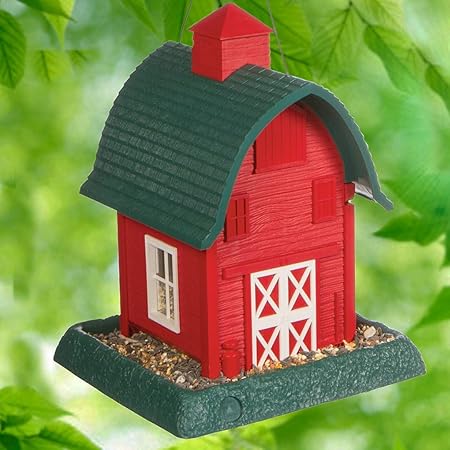 Amazon Com North States Village Collection Red Barn Birdfeeder